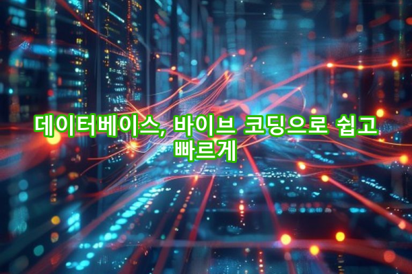 4-4 데이터베이스 연동 및 관리 기초