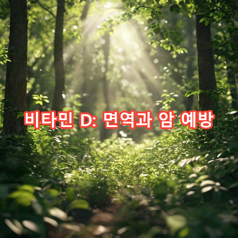 4-5 비타민 D의 중요성: 면역 조절과 암 예방