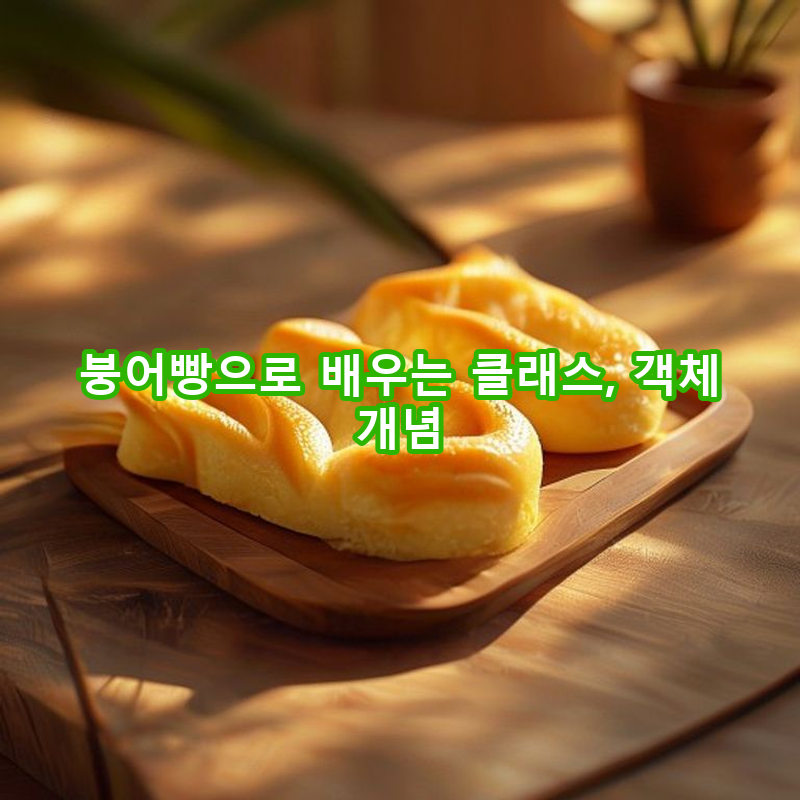 8-1 클래스와 객체의 개념: 붕어빵 틀과 붕어빵 비유