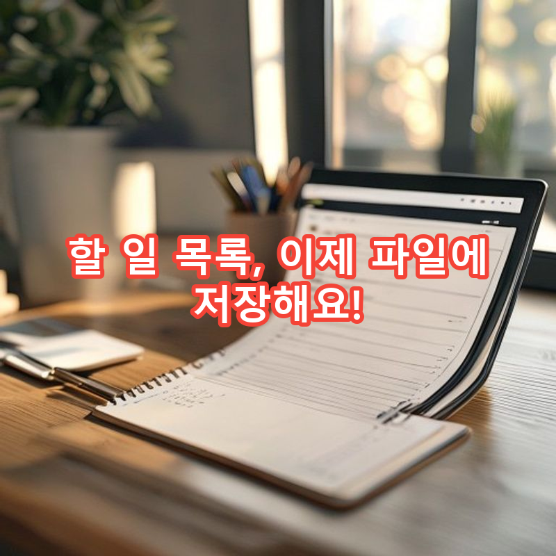 9-3 할 일 목록 관리 프로그램: 파일 입출력 적용